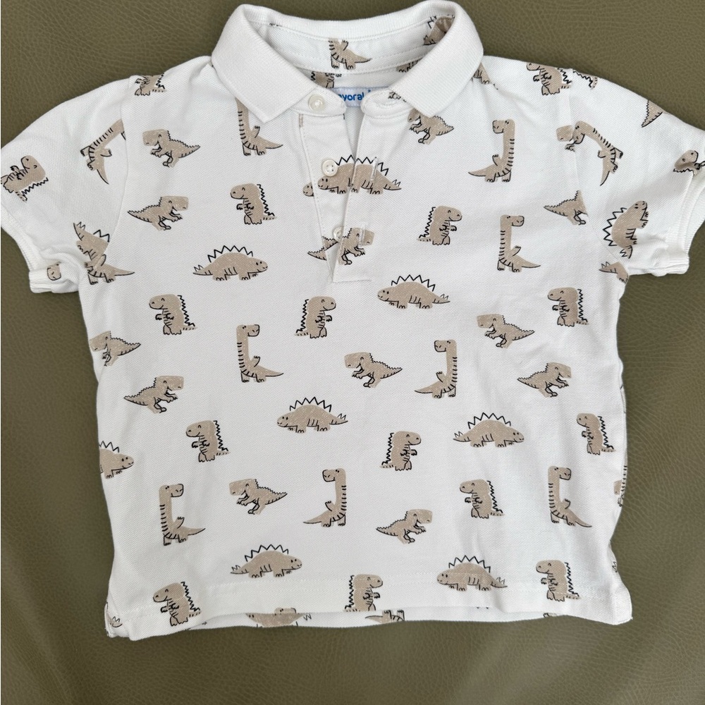 Mayoral  Dinosaur Polo Shirt